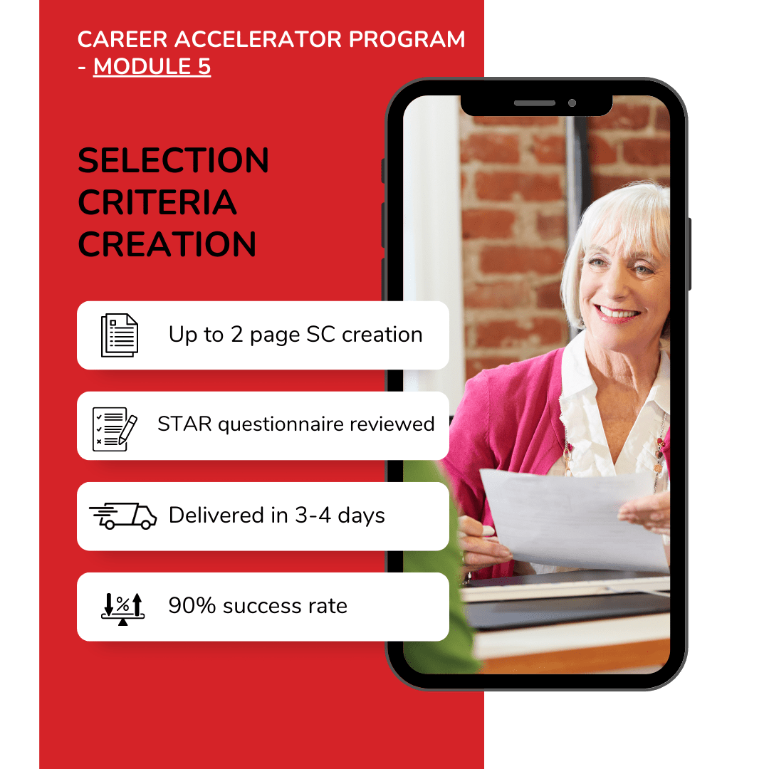 Module 5 Selection Criteria Kate Langford Career Consulting